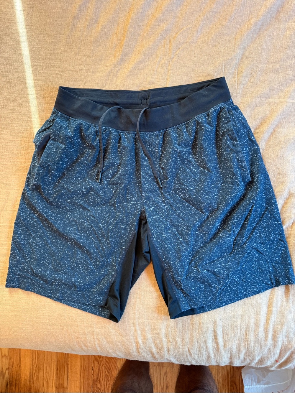lululemon athletica Men's Dark Blue Speckled Performance Shorts